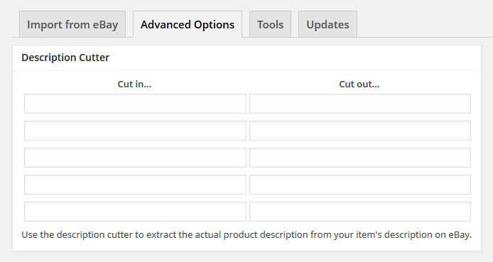 description cutter
