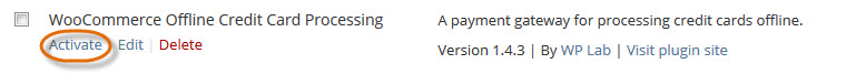 activate Offline CC at plugins page