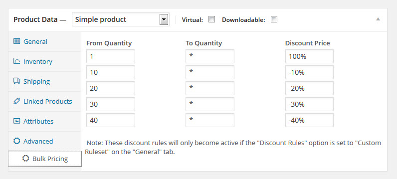 display discount rule on product page backend